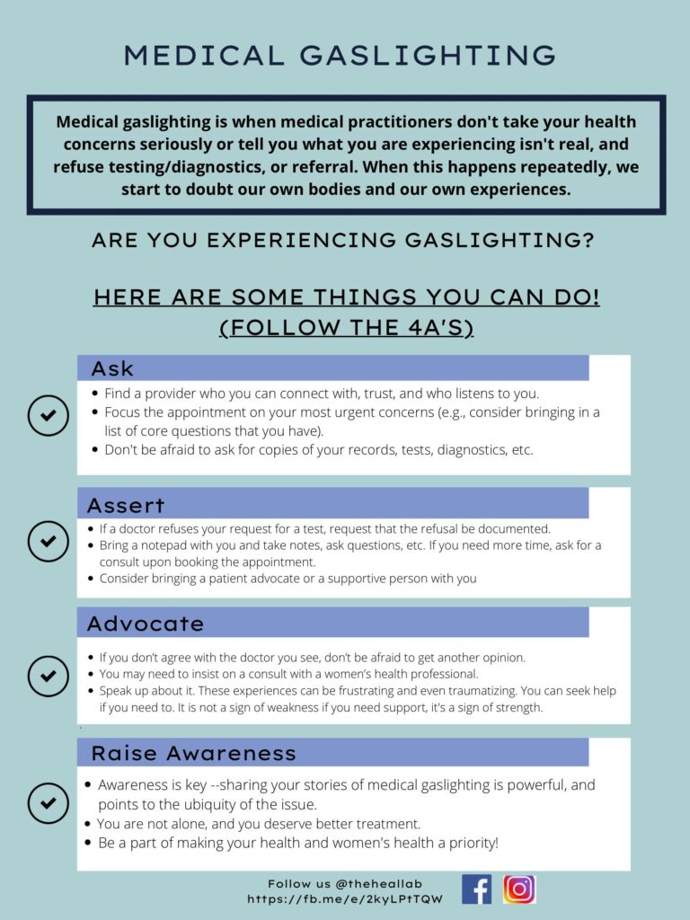 What Is Medical Gaslighting? Info Sheet